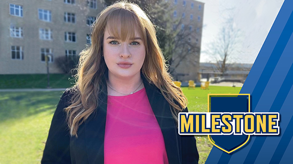 Tora poses in the MSJ Quad