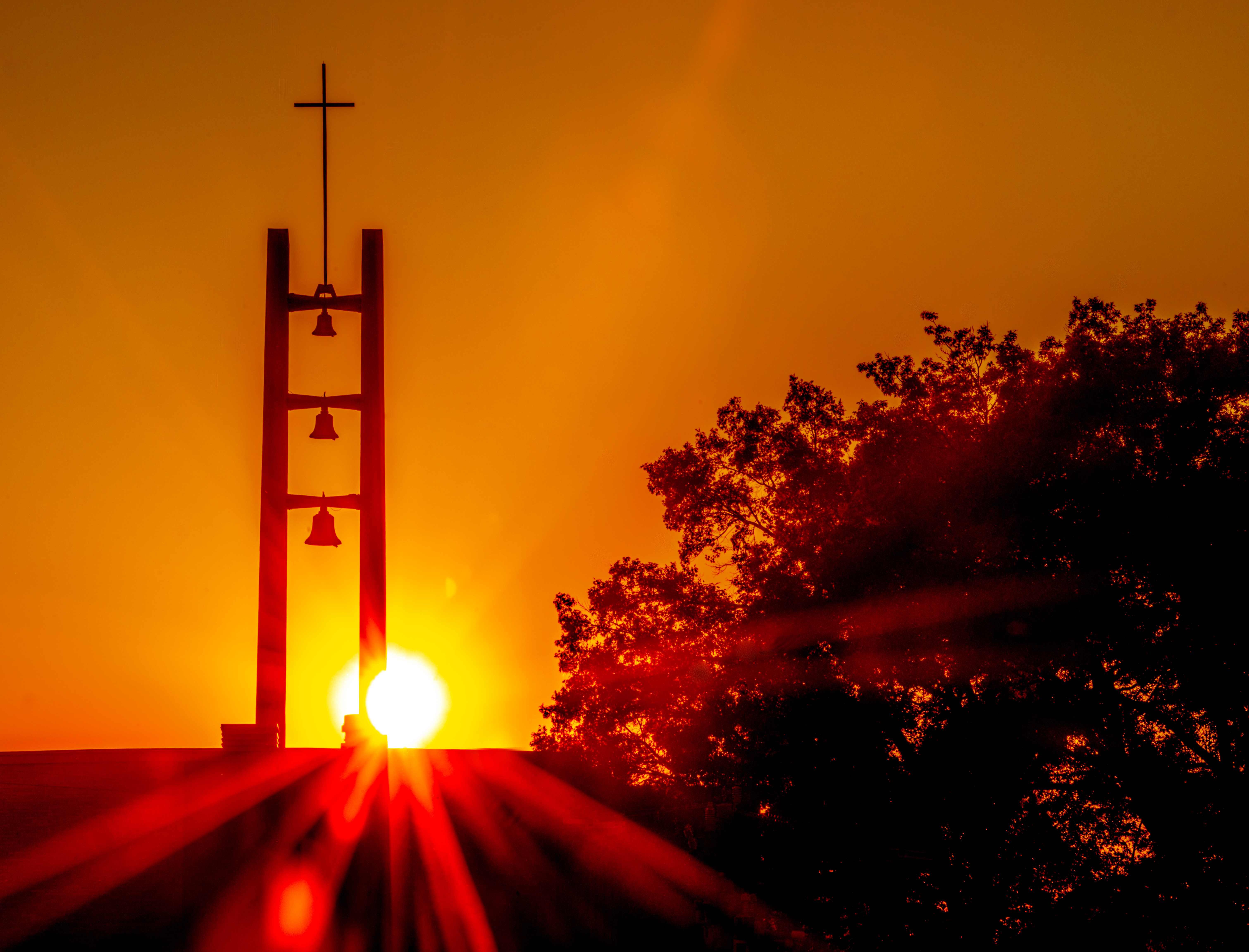 chapel sunset