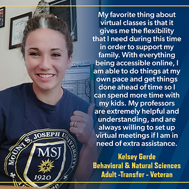 female veteran student smiling