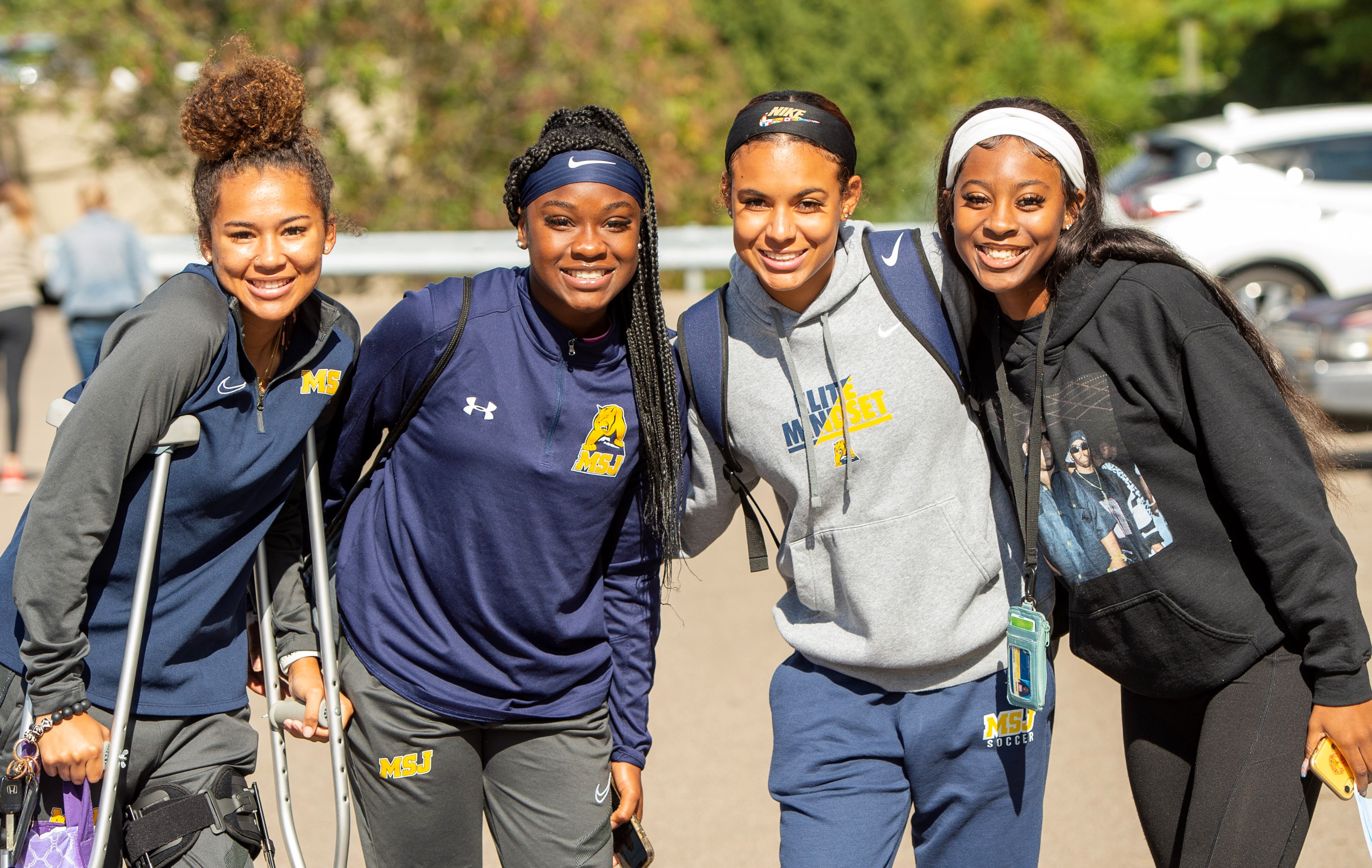 Group of students at homecoming