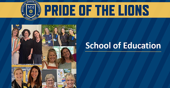 Mount St. Joseph University Pride of Lions photo collage graphic.