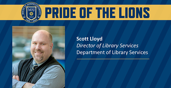 Mount St. Joseph University staff member Scott Lloyd.